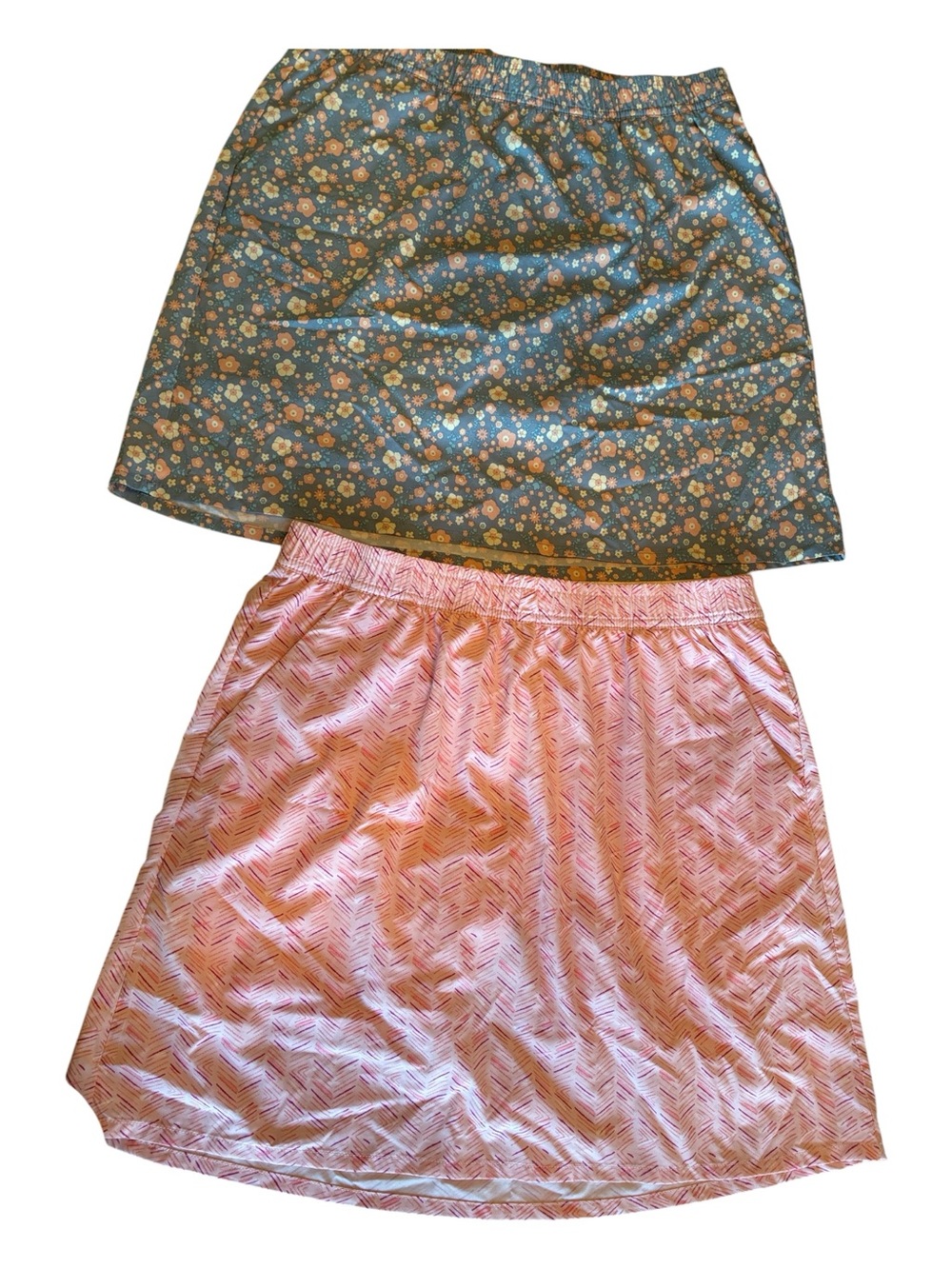 2 Pacific Trails Skirt/Skorts Women's M Pink Green prints, elastic waist. EUC - Picture 4 of 12
